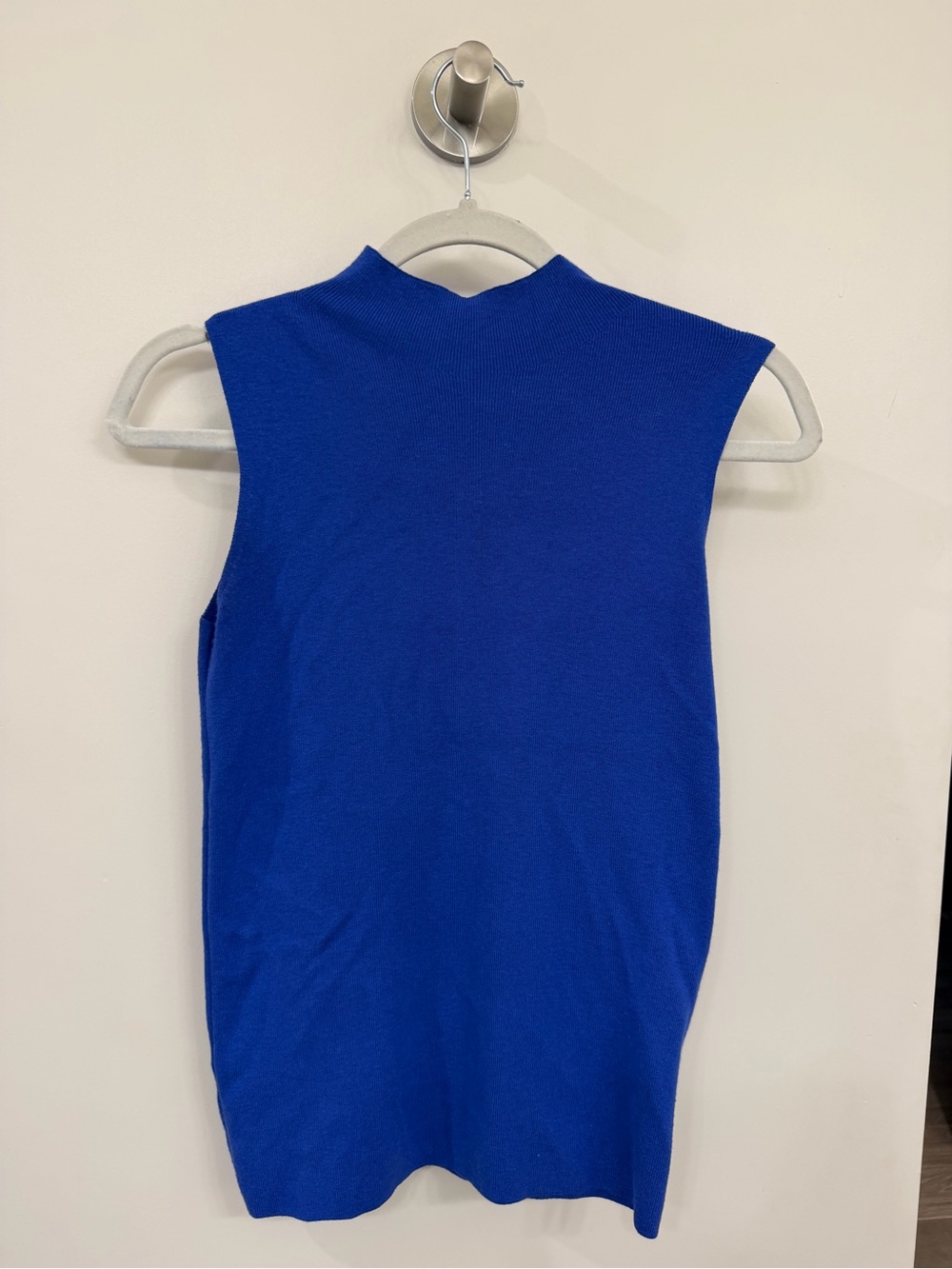 Ann Taylor Sleeveless Mock Neck Tank — Royal Blue
